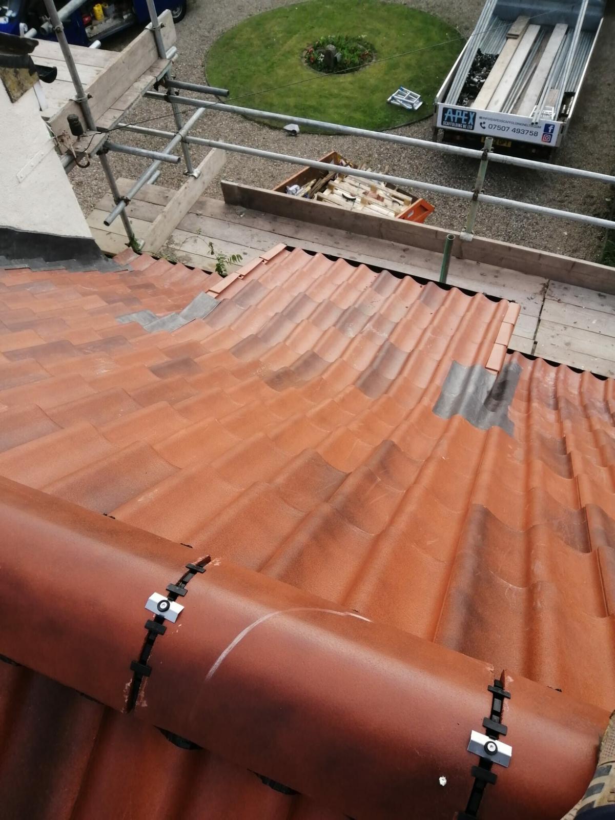 pantile dry-ridge detail, clean lines